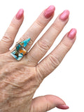 Lightning Bolt Kingman Trifecta Solid 925 Sterling Silver Ring 8