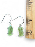 Rough Green Kyanite Solid 925 Sterling Silver Earrings