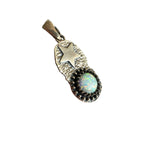 Lab Opal Solid 925 Sterling Silver Pendant