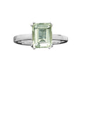 Prasiolite Green Amethyst Solid 925 Sterling Silver Ring 8