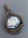 Dendritic Opal Copper Wrapped Pendant