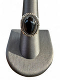 Black Onyx Solid 925 Sterling Silver Ring 8