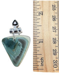 Royal Imperial Jasper & Onyx Solid 925 Sterling Silver Pendant