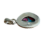 Kingman Cotton Candy Turquoise Solid 925 Sterling Silver Pendant