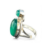 Green Onyx Solid 925 Sterling Silver Ring 5