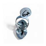 White Buffalo Solid 925 Sterling Silver Ring 6.5