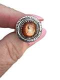 Sunstone Solid 925 Sterling Silver Ring 7
