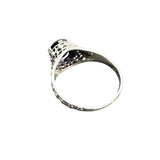 Lab Sapphire Solid 925 Sterling Silver Ring 7