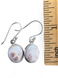 Natrolite Solid 925 Sterling Silver Earrings