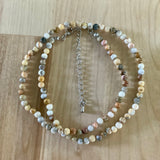 Crazy Lace Agate Beaded Necklace