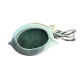 Ancient Roman Glass Solid 925 Sterling Silver Pendant
