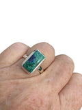 Blue Bird Azurite Solid 925 Sterling Silver Ring 6