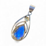 Labradorite Solid 925 Sterling Silver Pendant