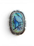 Monarch Opal Solid 925 Sterling Silver Ring 9.5