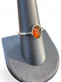 Orange Kyanite Solid 925 Sterling Silver Ring 9