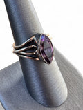 Amethyst Solid 925 Sterling Silver Ring 7.5