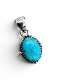 Mojave Turquoise Solid 925 Sterling Silver Pendant