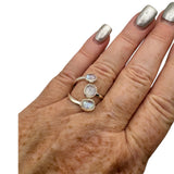 Rainbow Moonstone Solid 925 Sterling Silver Ring 9-10
