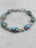 Golden Hills Turquoise Solid 925 Sterling Silver Bracelet