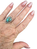 Sonoran Gold Turquoise Solid 925 Sterling Silver Ring 8