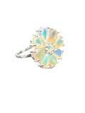 Ethiopian Opal Solid 925 Sterling Silver Ring 7.5