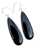 Black Onyx Solid 925 Sterling Silver Earrings