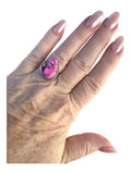 Kingman Cherry Blossom Dahlia Solid 925 Sterling Silver Ring 6