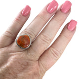 Sponge Coral Solid 925 Sterling Silver Ring 8