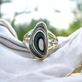 Fordite Solid 925 Sterling Silver Ring 5