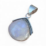 Rainbow Moonstone Solid 925 Sterling Silver Pendant