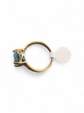 Blue Topaz Solid 925 Sterling Silver Ring 10
