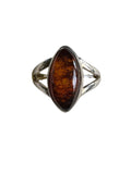 Baltic Amber Solid 925 Sterling Silver Ring 9