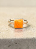 Spiny Oyster Solid 925 Sterling Silver Ring – Size 8