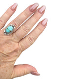 Sonoran Gold Turquoise Solid 925 Sterling Silver Ring 6