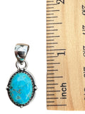 Mojave Turquoise Solid 925 Sterling Silver Pendant