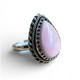 Pink Conch Solid 925 Sterling Silver Ring 7