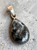 Larvikite Solid 925 Sterling Silver Pendant