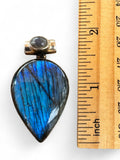Labradorite Solid 925 Sterling Silver Pendant