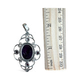 Amethyst Solid 925 Sterling Silver Pendant