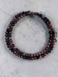 Rhodonite 4 mm Beaded Necklace