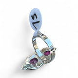 Kingman Cotton Candy Turquoise Solid 925 Sterling Silver Ring 7.5