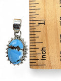 Golden Hills Turquoise Solid 925 Sterling Silver Pendant