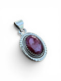 Ruby Solid 925 Sterling Silver Pendant