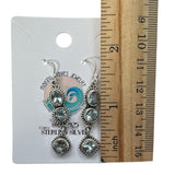 Aquamarine Dangle Earrings – Solid 925 Sterling Silver