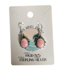 Pink Queen Conch Solid 925 Sterling Silver Earrings