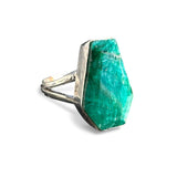 Emerald Solid 925 Sterling Silver Ring 6