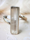 Lemurian Quartz Solid 925 Sterling Silver Ring 7