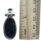 Sunstone Iolite & Amethyst Solid 925 Sterling Silver Pendant