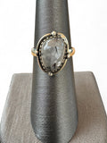 Black Rutilated Quartz Solid 925 Sterling Silver Ring 6.5