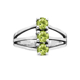 Peridot Solid 925 Sterling Silver Ring